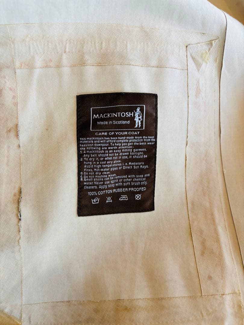 ★マッキントッシュ★アイボリーベージュ スプリングコート　レディース34サイズ