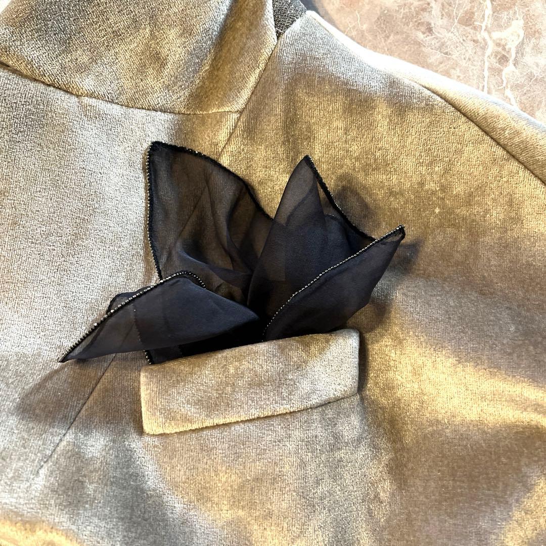 週末お値下げブルネロクチネリ　未使用ポケットチーフネイビー