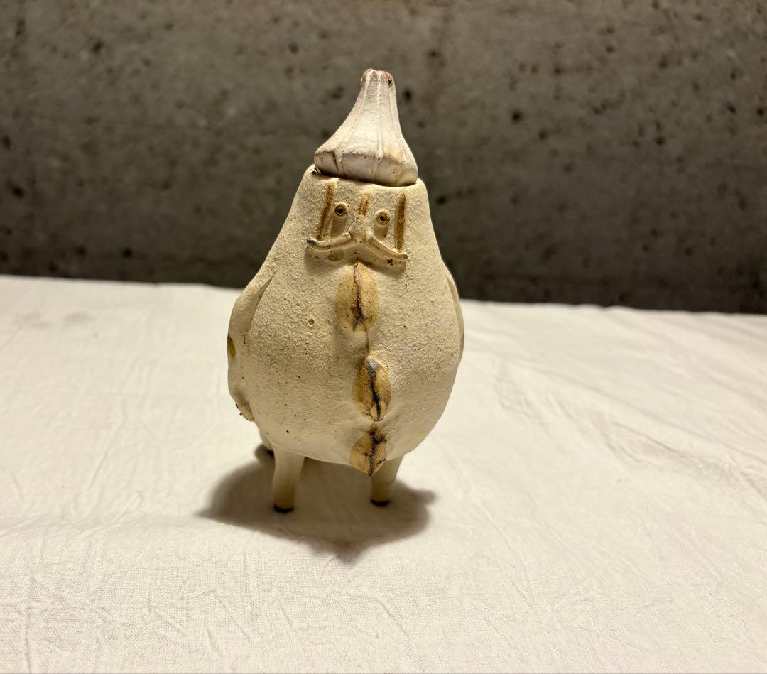 村上直子サンタ　オブジェ　花瓶　クリスマス