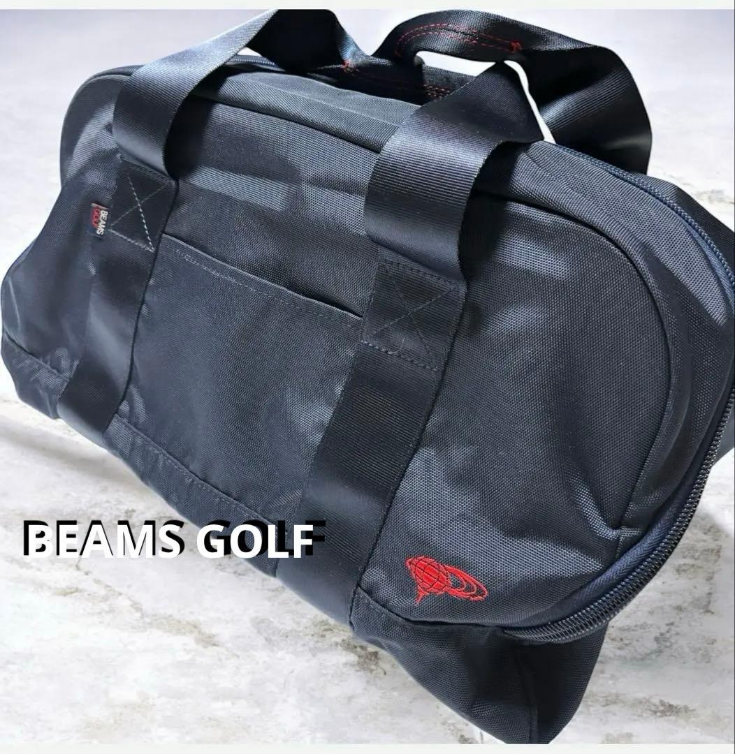 BEAMS GOLF ボストンバッグシューズ収納 ナイロン 大容量 ゴルフバッグ
