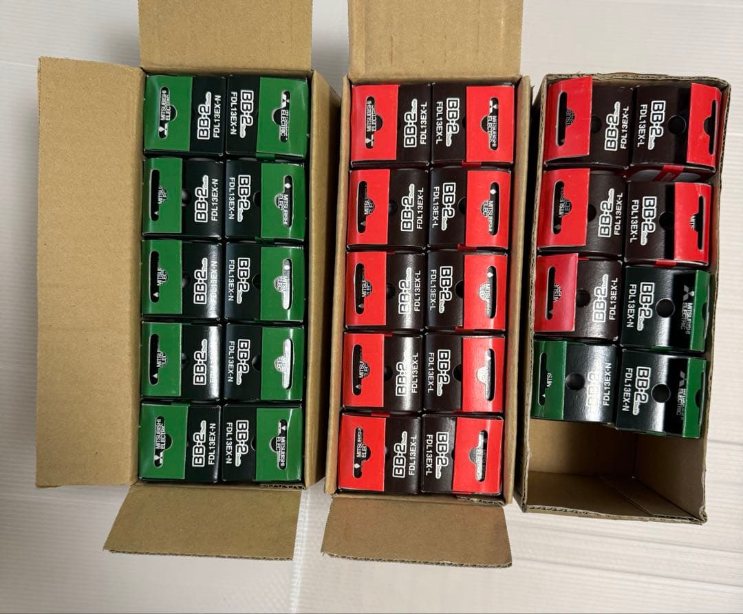 三菱コンパクト形蛍光ランプFDL13EX-N13本 -L15本 計28本 未使用