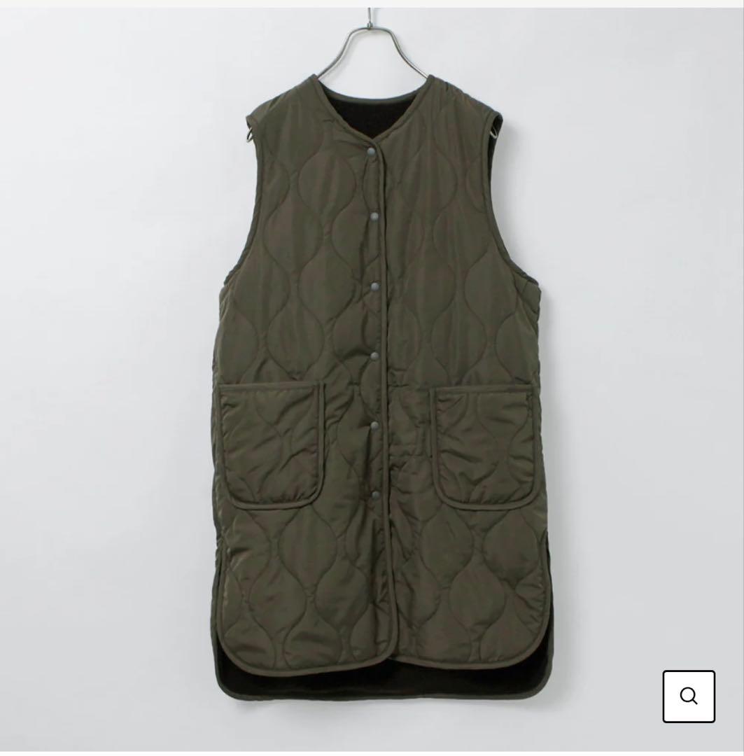 MIDIUMI（ミディウミ） キルティング リバーシブル ベスト　ブラック