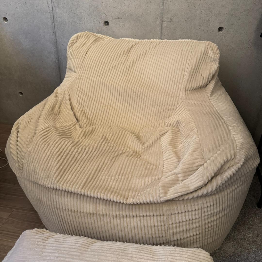 LOOSY 1人掛けビーズソファ セット