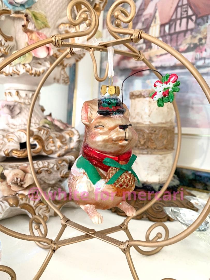 専用♡アメリカ クリスマスオーナメントプレゼント♡微笑みリスちゃん