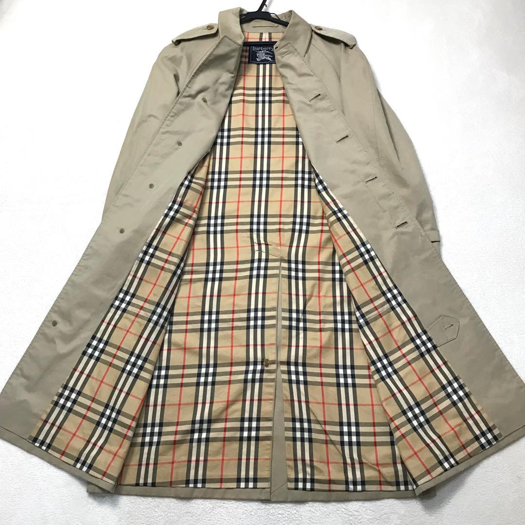 バーバリー Burberrys ベージュ ステンカラーコート ノバチェック