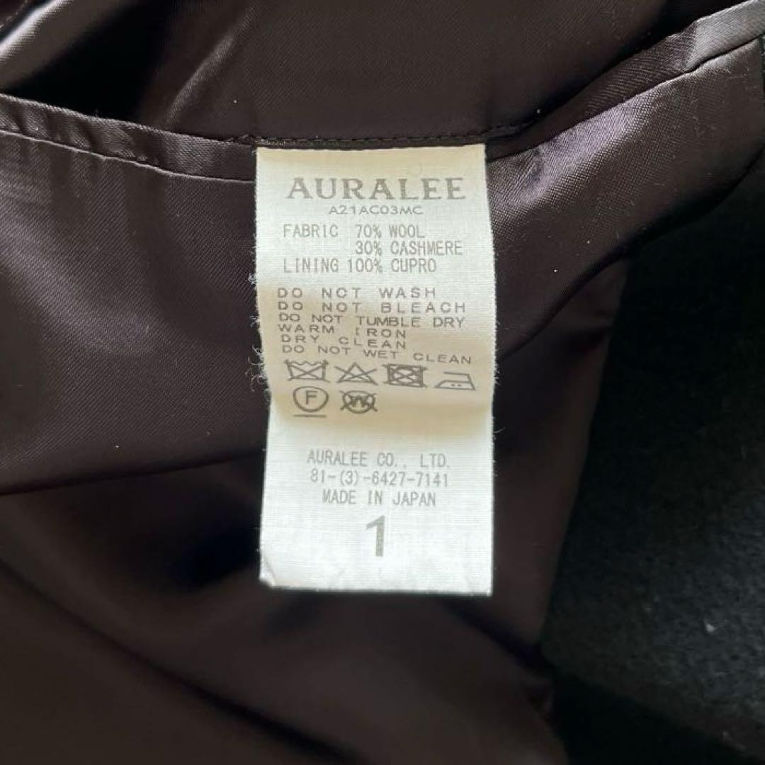AURALEE 21AW サイズ1 カシミアウール モッサー ステンカラーコート