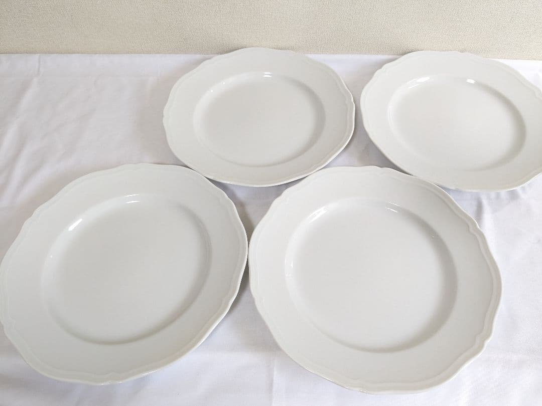 リチャードジノリ ホワイト 大皿　26cm 4枚セット