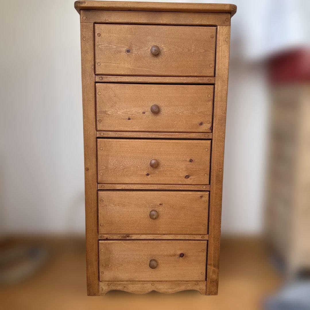 カントリーチェスト5段