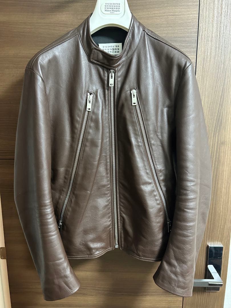 マルジェラ　八の字ライダースジャケット