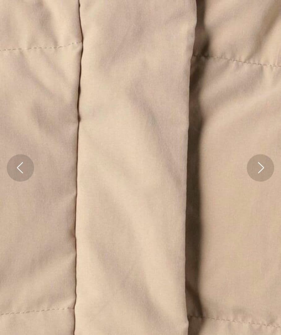 A DAY IN THE LIFE フェイクファーフードダウンコート　ベージュ