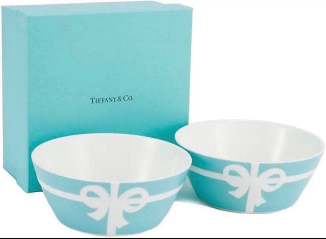 新品　ティファニー ブルーリボン ボウル 2個セット