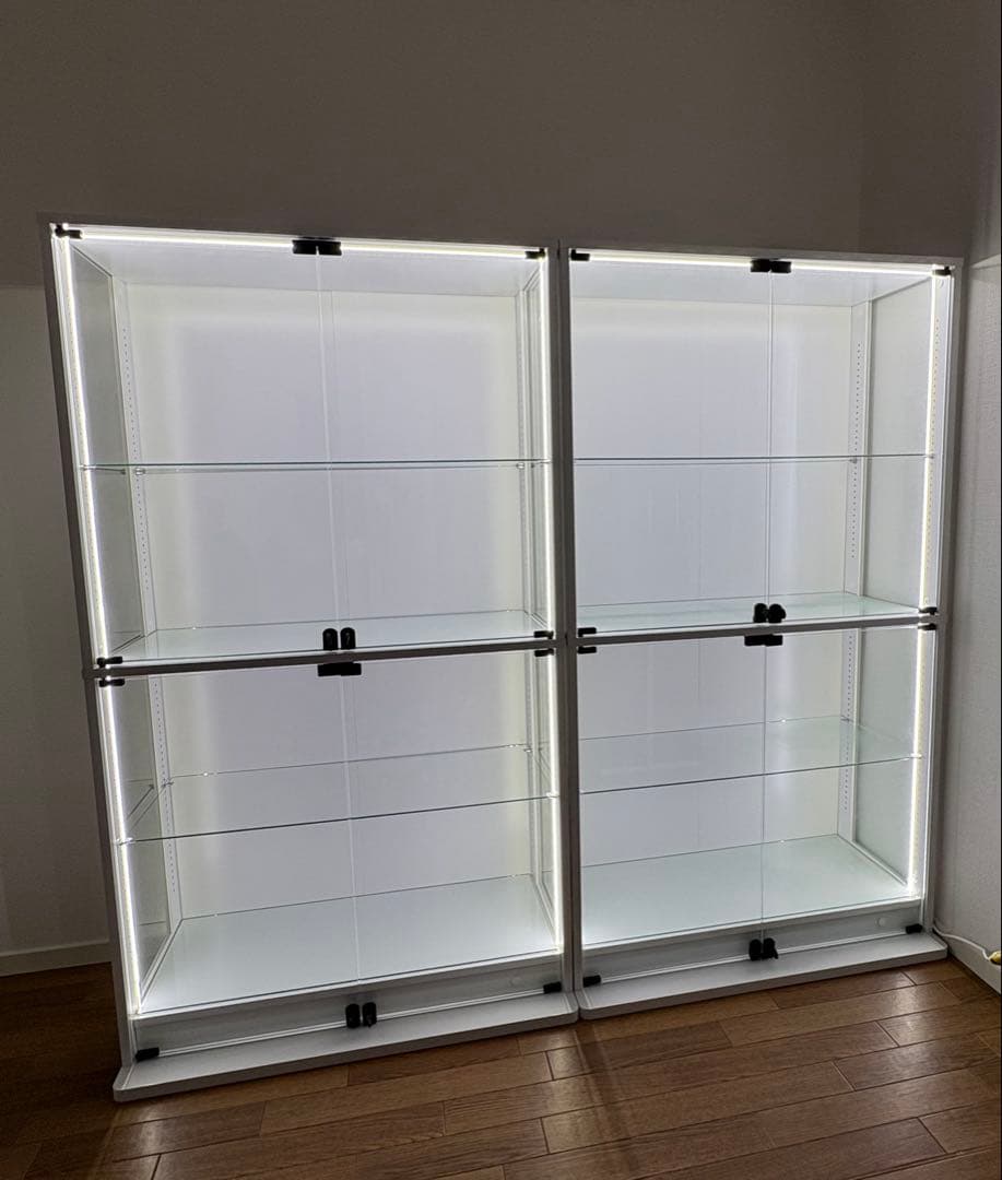 1台のみ 地球家具 DIO 側面ガラス 奥行き38cm LEDテープなし