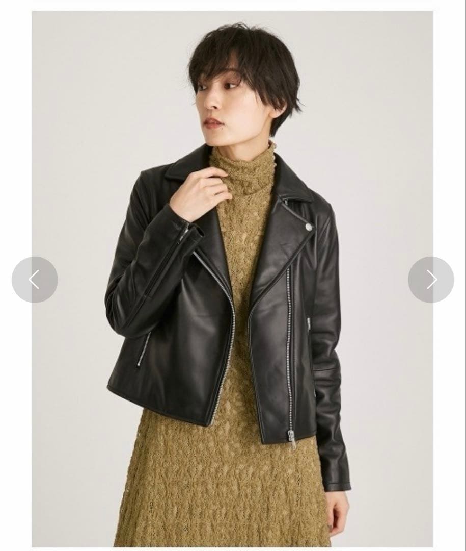 フレイアイディー　エコレザーライダースジャケット