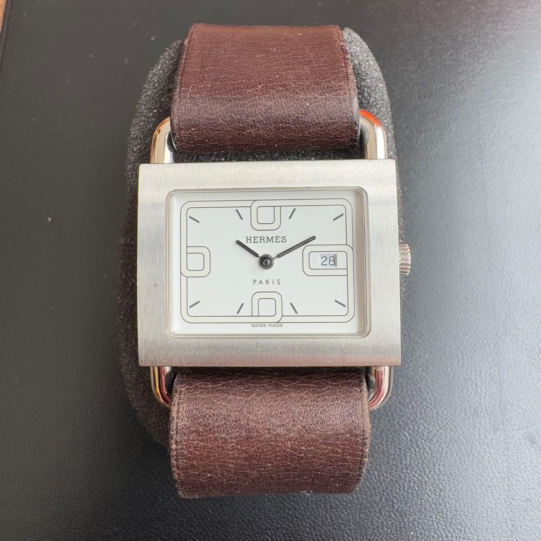 エルメス HERMES バレニア デイト 腕時計 美品 (生産終了モデル)