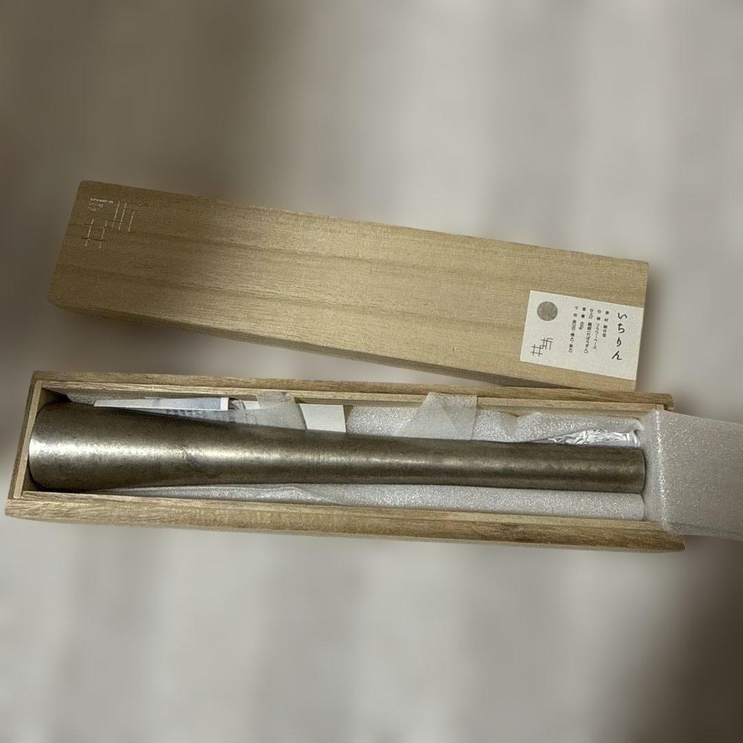 いちりん 金属製 フラワーベース 円錐形