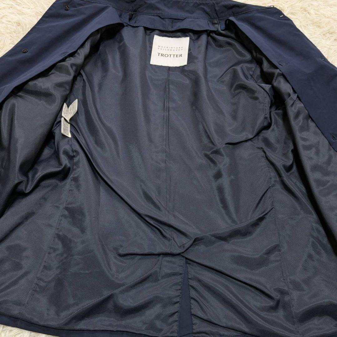 マッキントッシュ 中綿ライナー ステンカラーコート トロッター ネイビー 40
