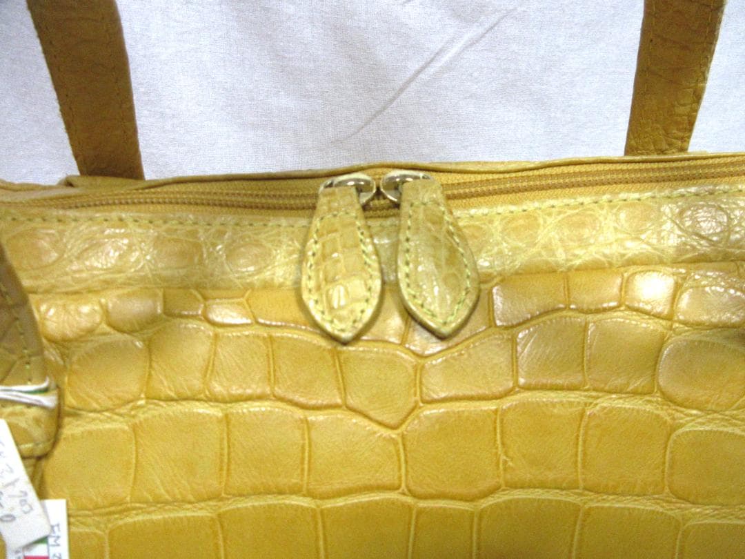 FERMODA　クロコダイル レザー　イタリア製　 ボストンバッグ　未使用品