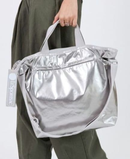 公式完売商品レスポートサック　ギンガ　シルバー ショルダーバッグトートバッグ