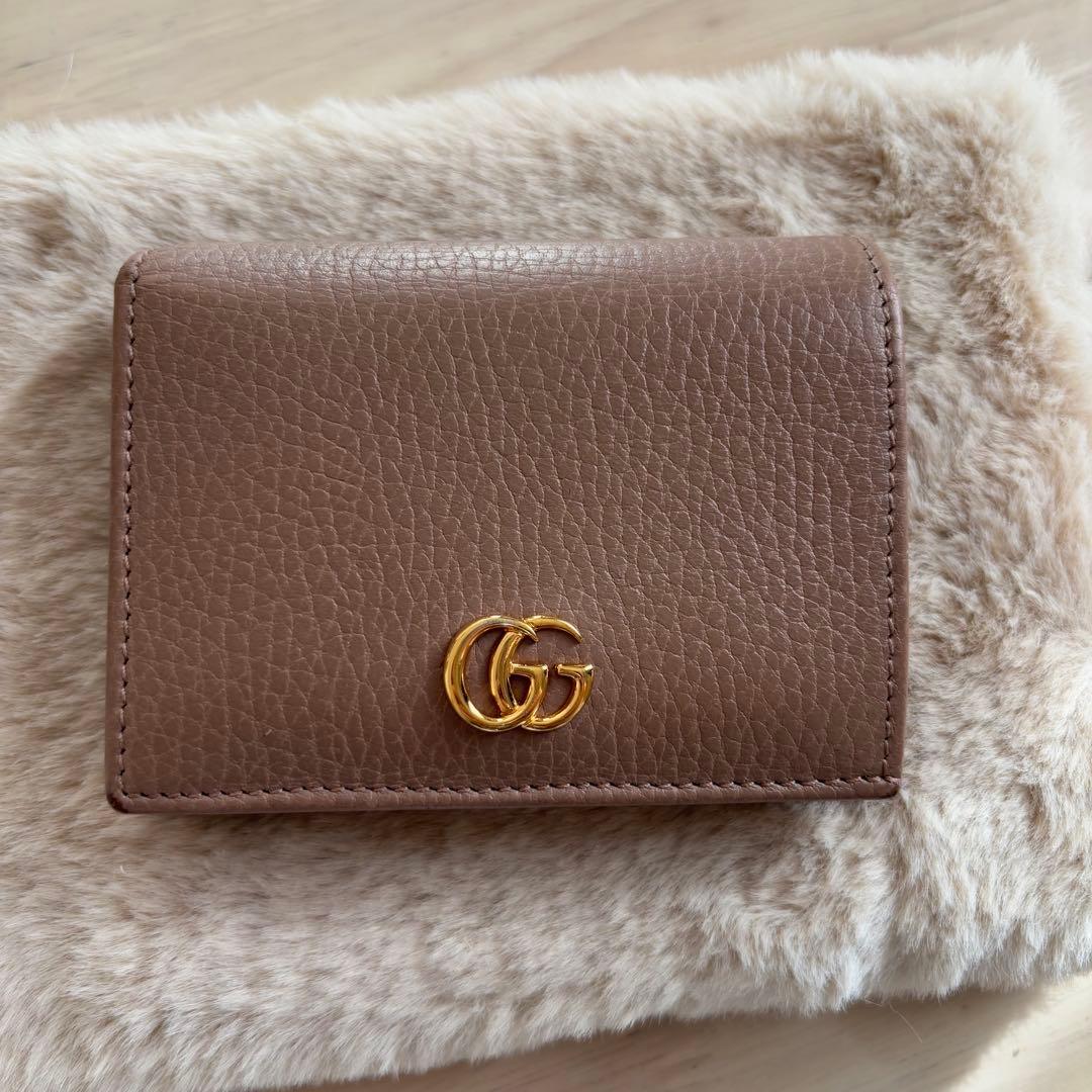 少し難有り GUCCI GG マーモント　財布　2つ折り