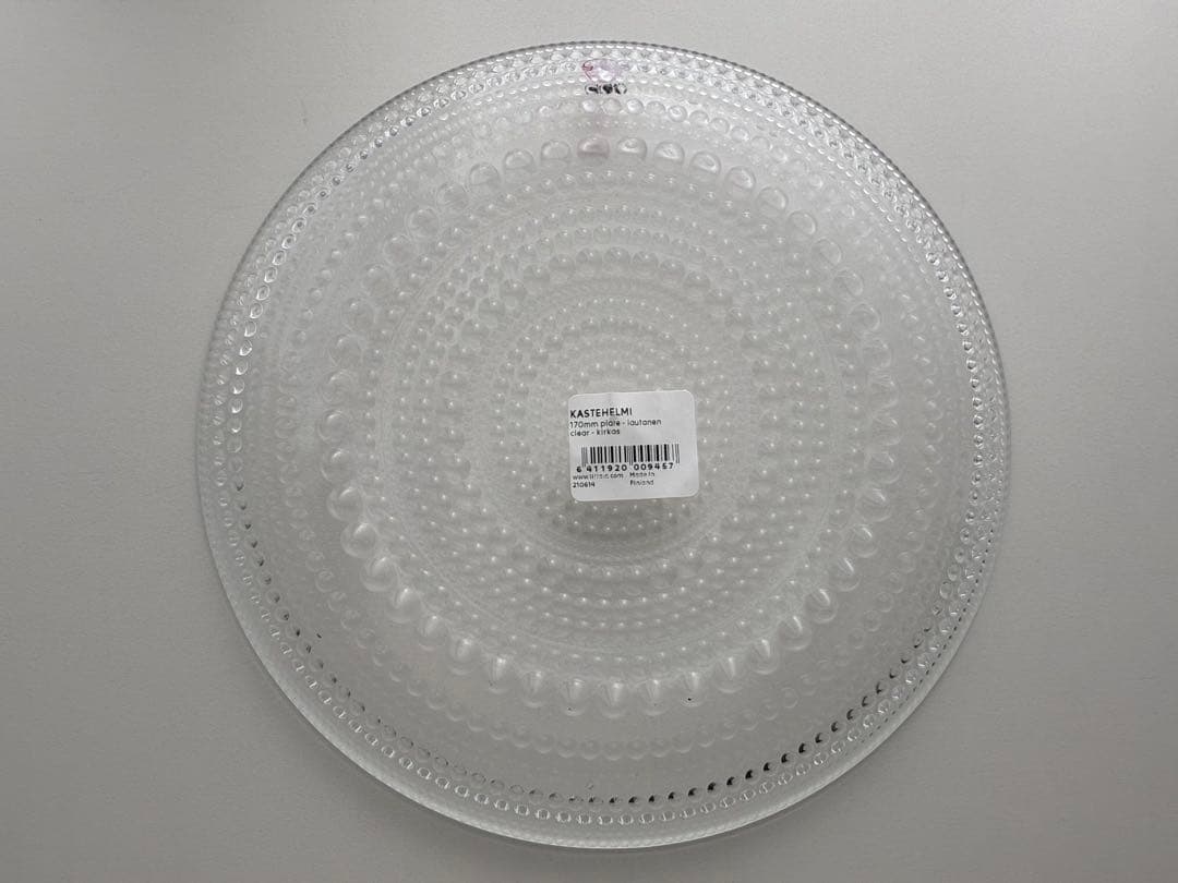 【新品】イッタラ カステヘルミ クリア 17㎝プレート2枚/タンブラー2個セット