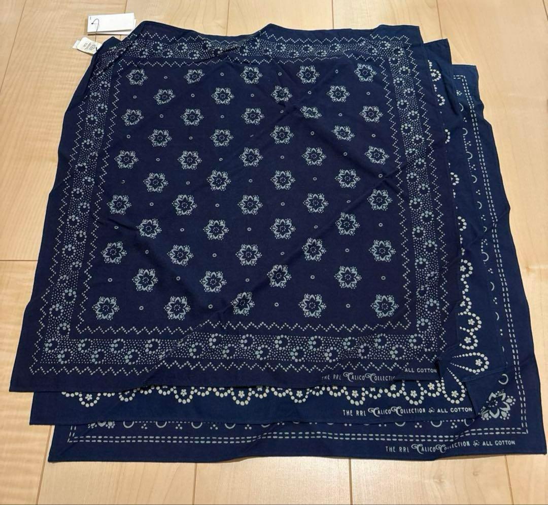 ダブルアールエル　インディゴ　バンダナ