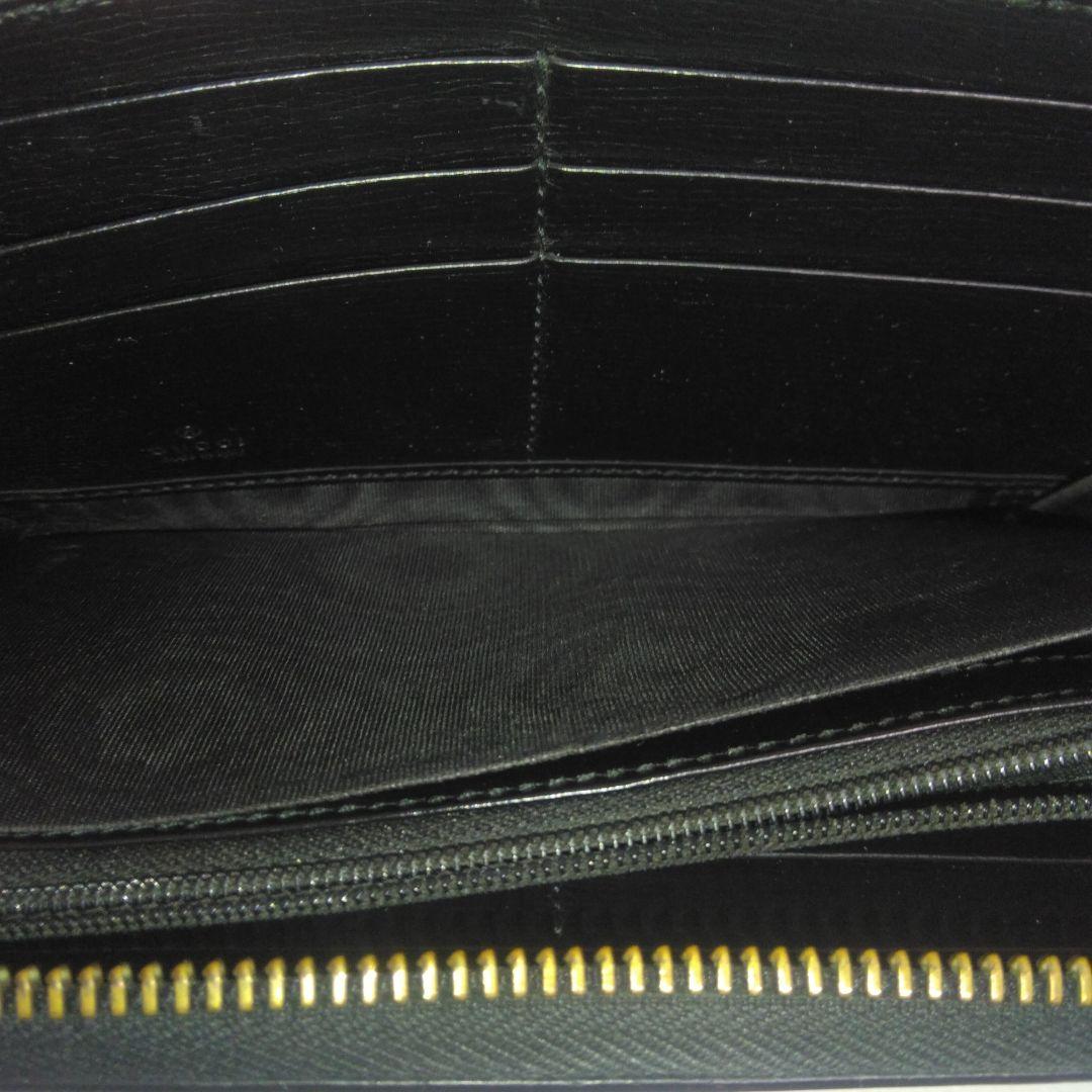 【希少】GUCCI ラウンドファスナー キングスネーク レザー ブラック