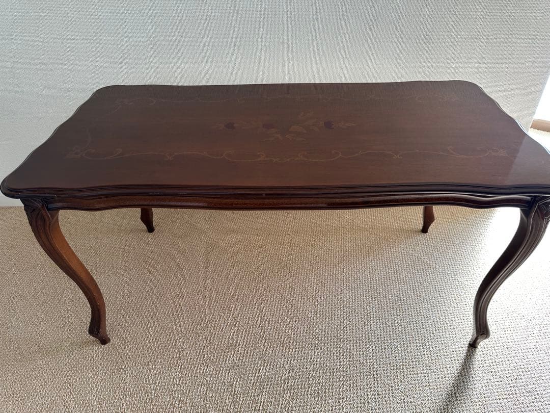 アンティーク風猫脚カフェテーブル