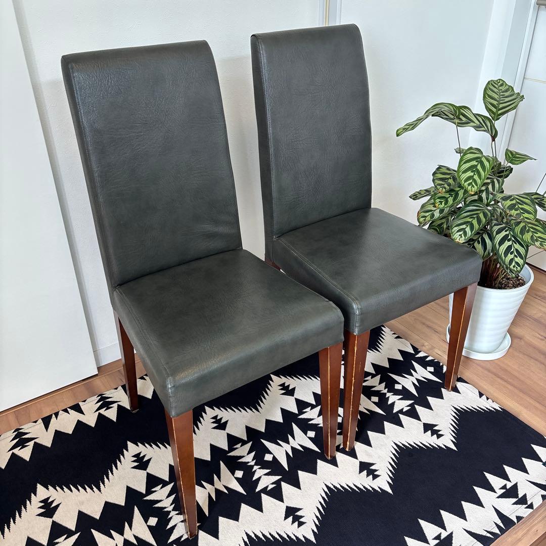 ROCKSTONE 高級ダイニングチェア　PM144 アンティークグリーン①