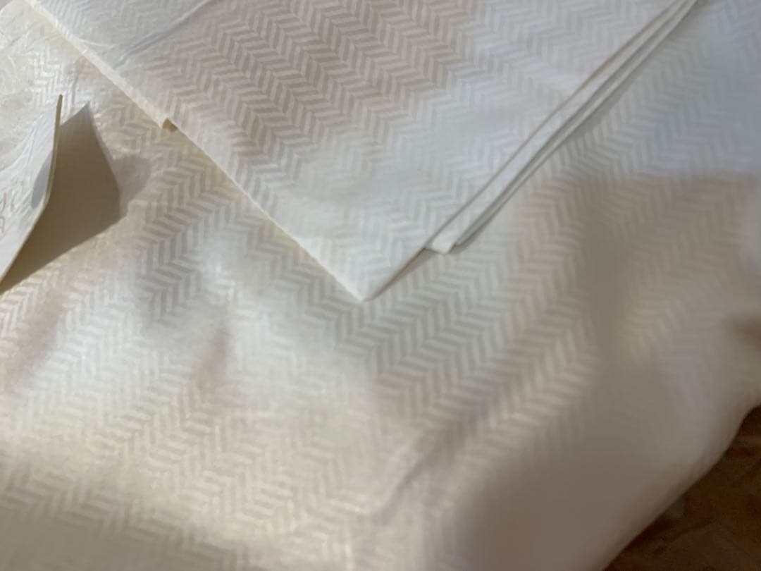 G0908-05★未使用FRETTE ホワイト ペットカバー　枕カバーセット