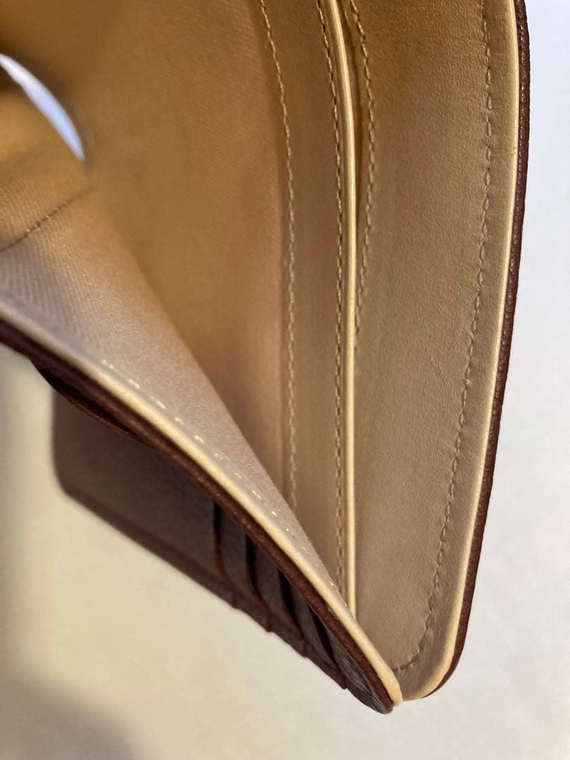 土屋鞄製造所 ブラウンレザー 二つ折り財布