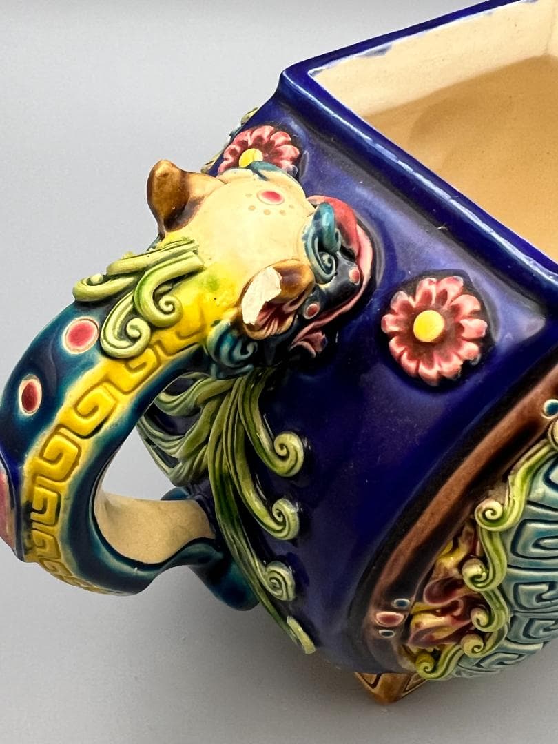 急須　龍図　智盧　陶光　林智信　林俊亨作　交趾焼　陶磁器　台湾交趾