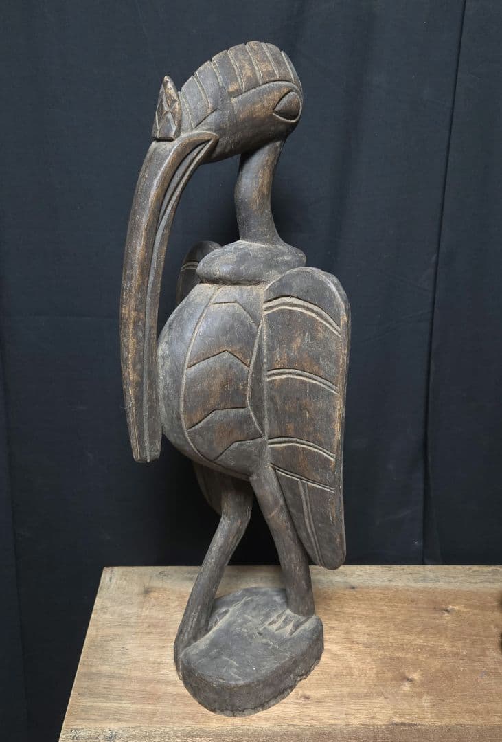 週末大特価！セヌフォ族カラオサイチョウコートジボワールアフリカプリミティブアート