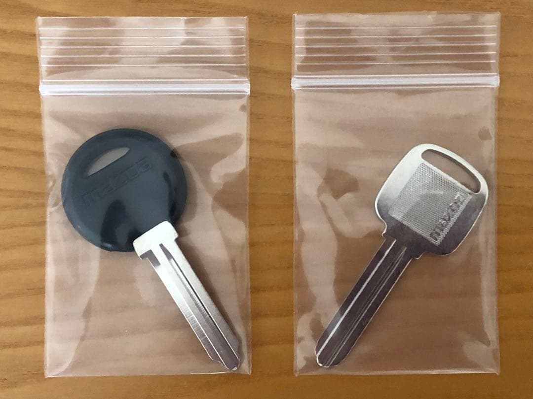 未加工・未使用　マツダサバンナRX-7(FC3S) 純正ブランクキー 2種類2本