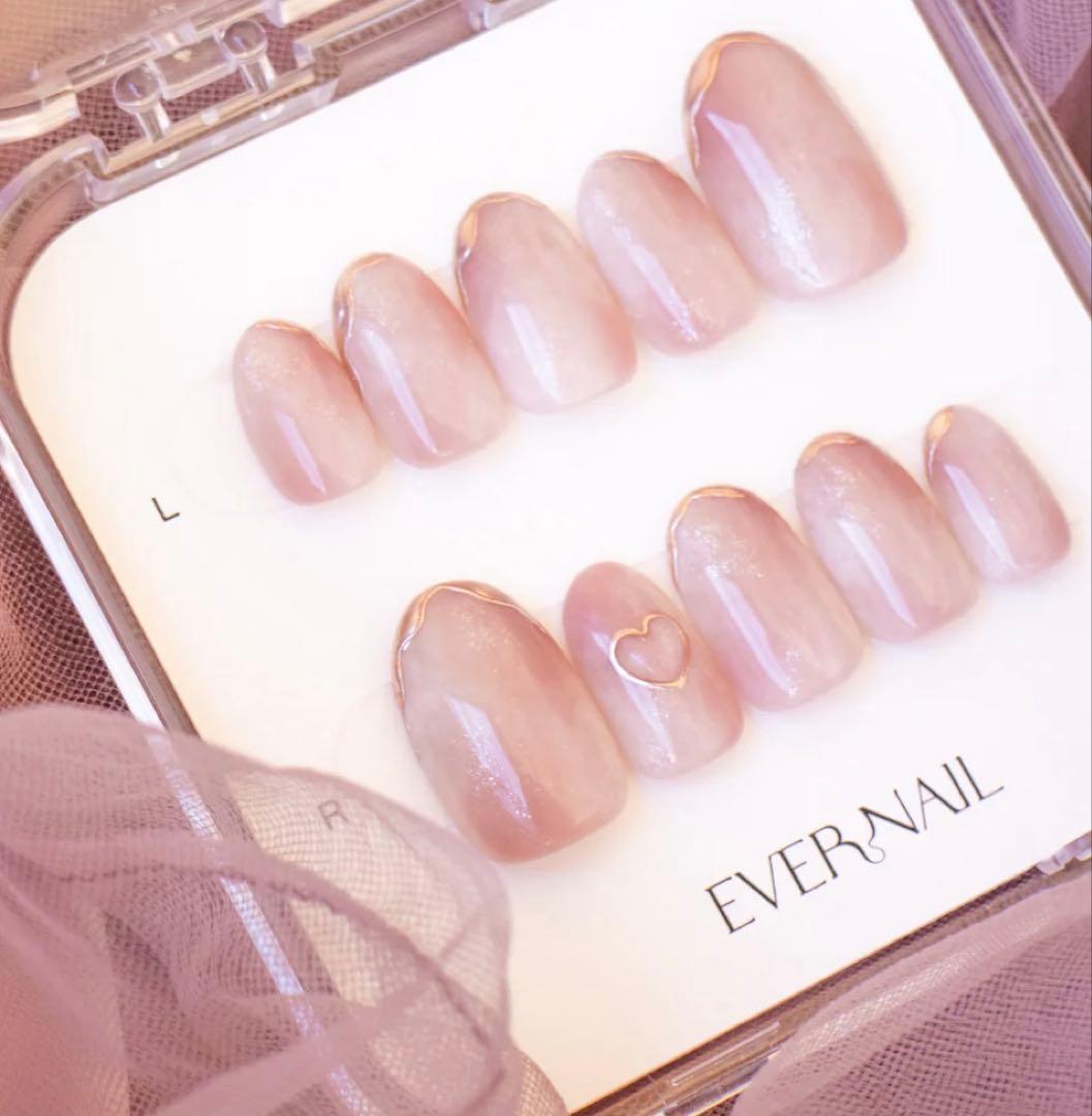 ever nail バレンタイン限定　ショートラウンド　新品　エバーネイル