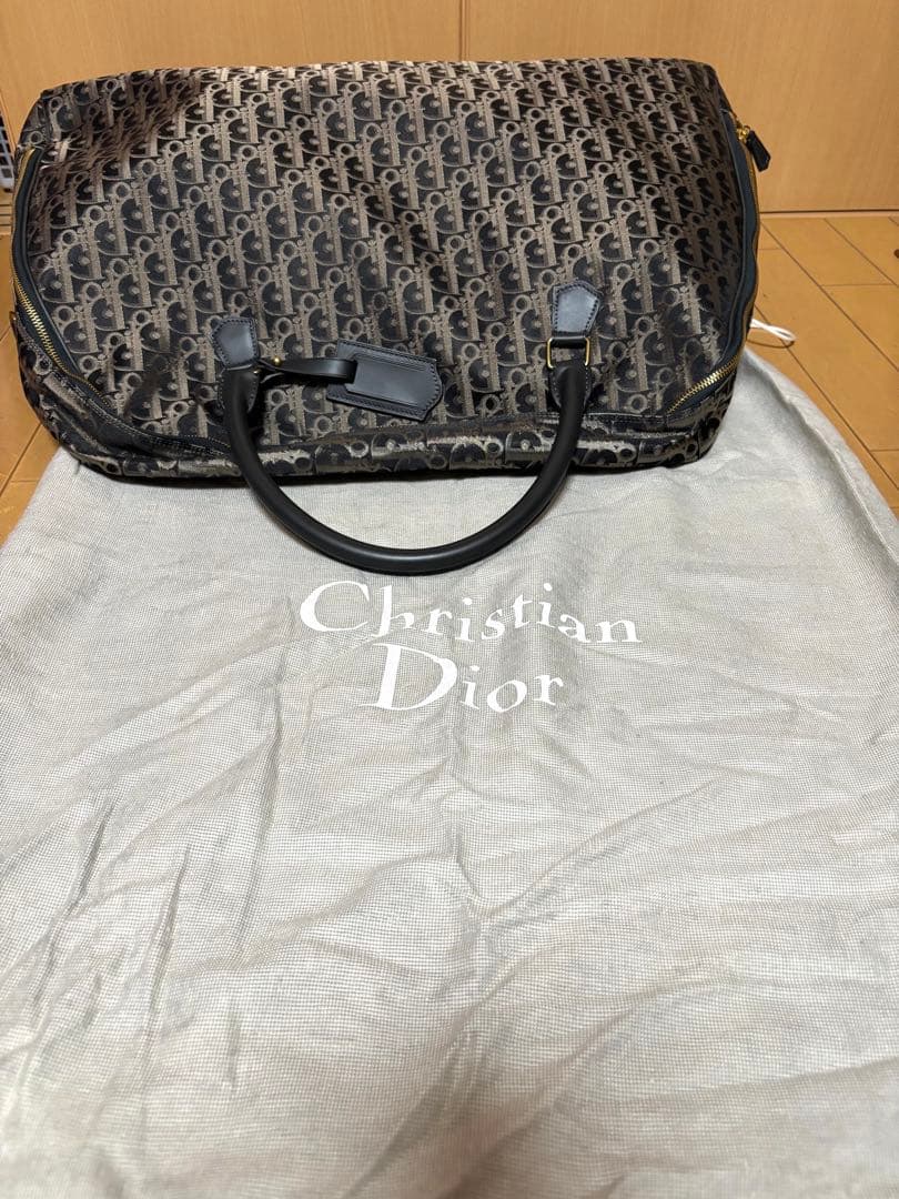 レア　ブラック　クリスチャンディオール　ボストンバッグ
