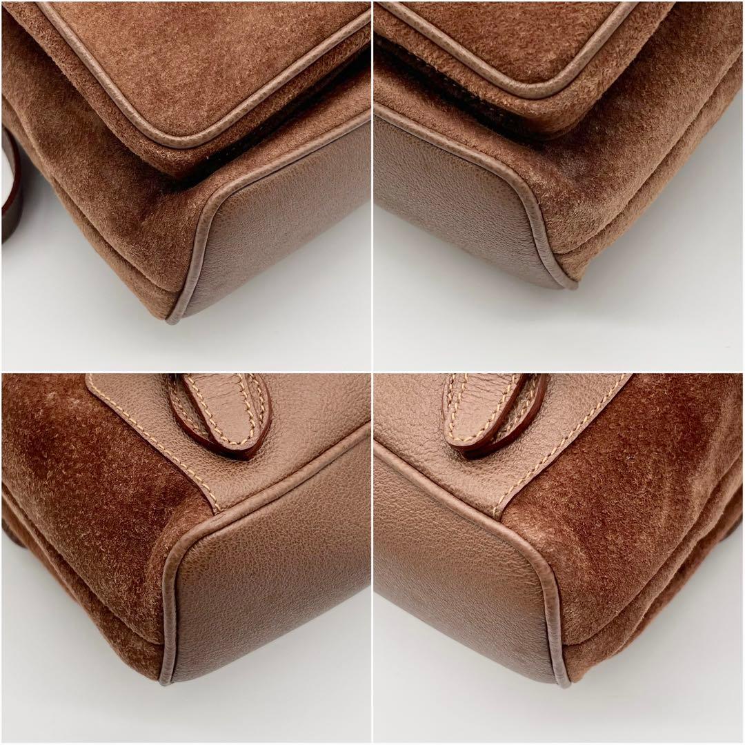 GUCCI グッチ スエード バンブー リュック バックパック ブラウン