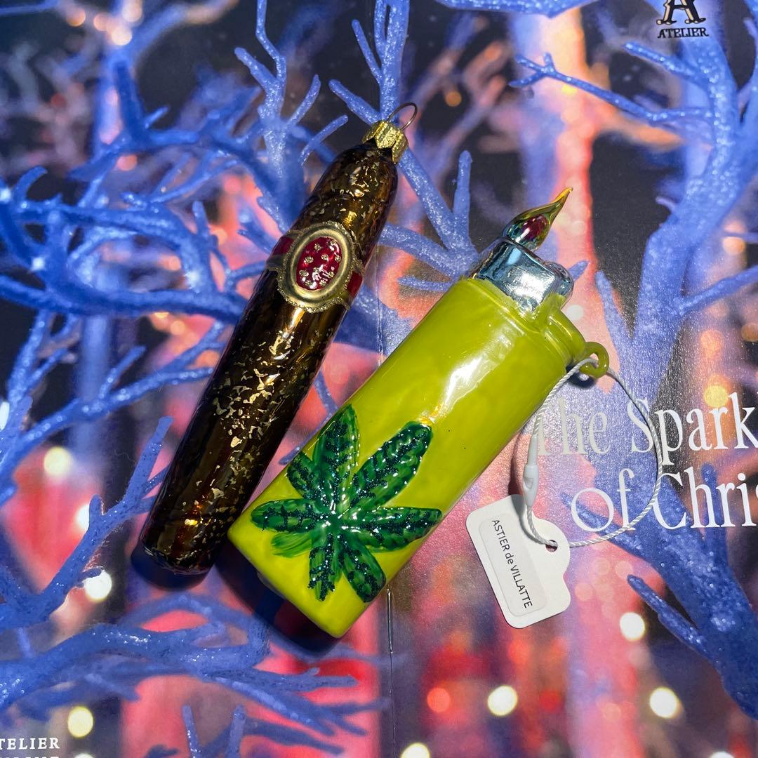 アスティエ・ド・ヴィラット　クリスマスオーナメント　シガー＆ライター
