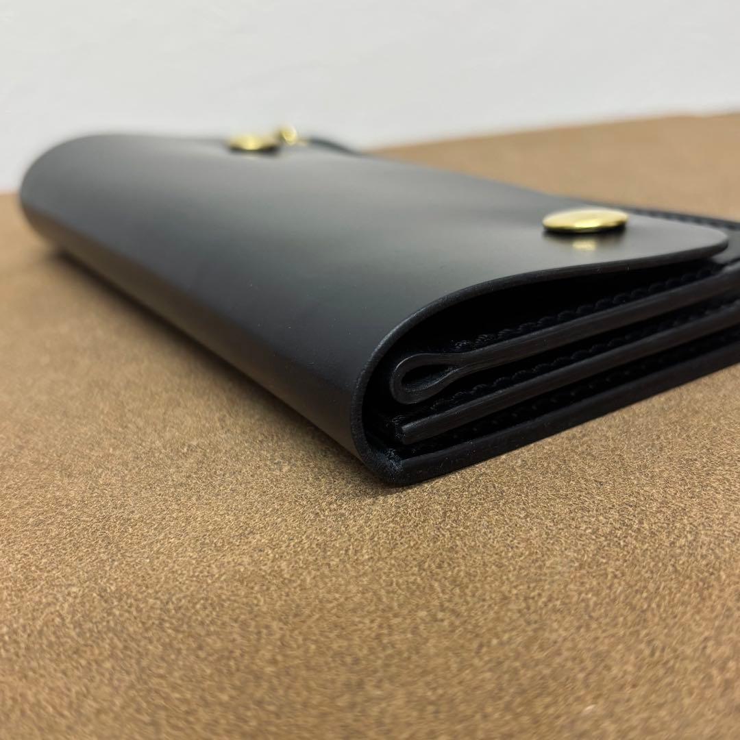 コードバン　トラッカーウォレット　黒　3層　タロン