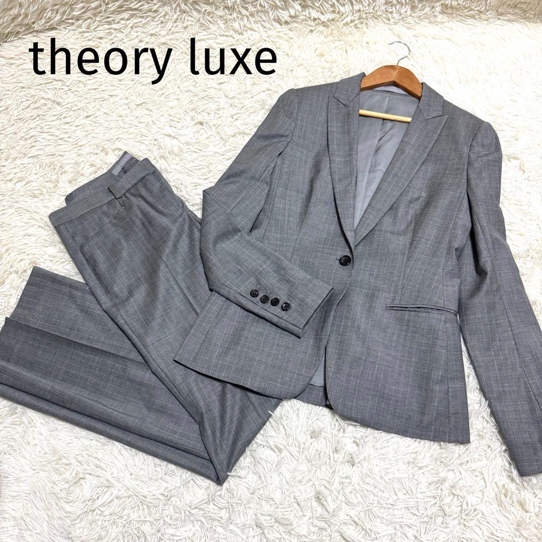 theory luxe✨テーラード　パンツスーツ　セットアップ　ピンチェック　M