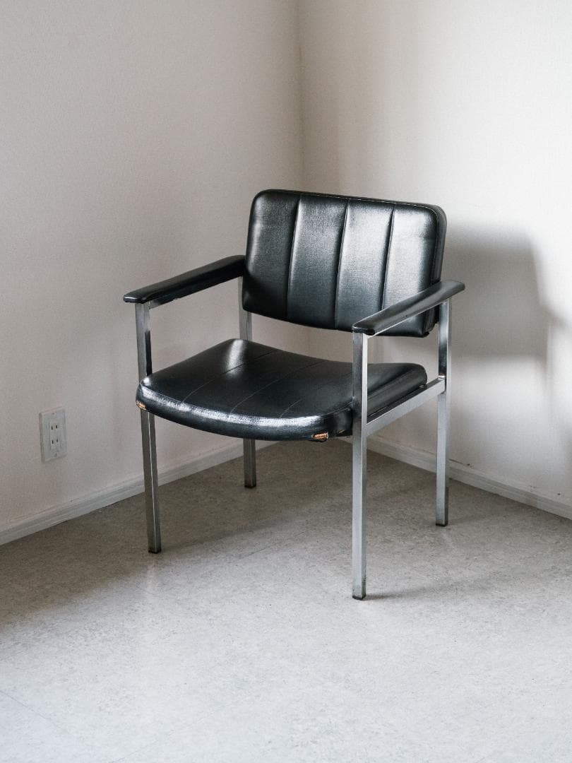 70-80's vintage オフィスチェア レザー ミッドセンチュリー 昭和