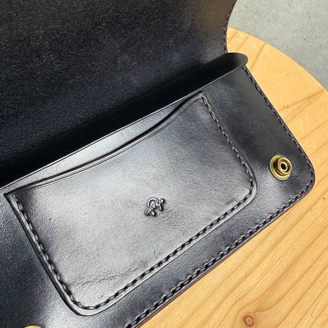 Gold Kid ゴールドキッド レザー クロコダイル革 財布 黒 新品 未使用