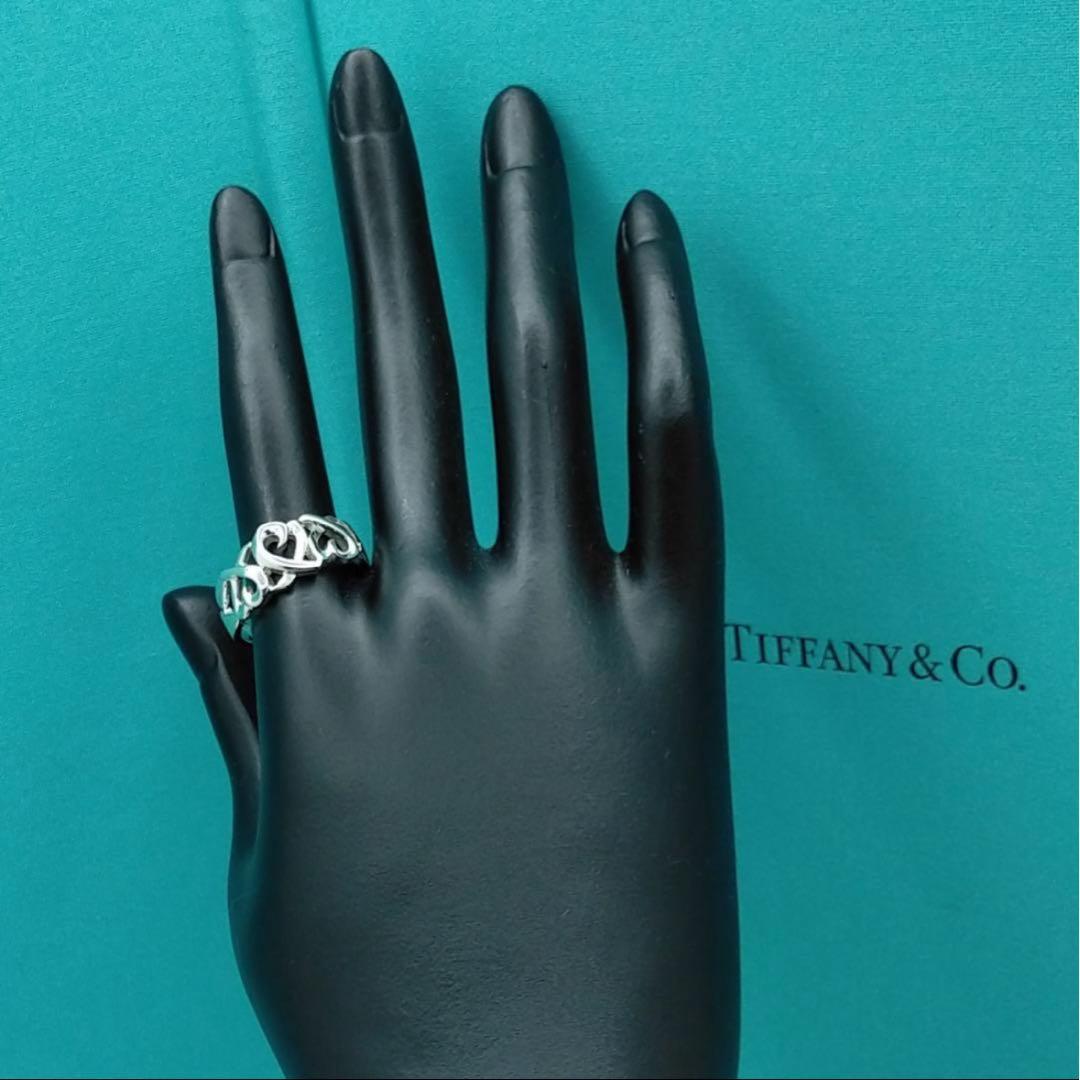 た*き様 【ティファニー】【正規品】ラビングハート　トリプル　リング　１７号　2