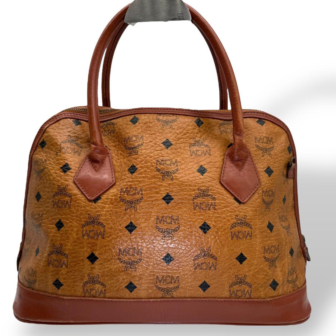 MCM エムシーエム ハンドバッグ ミニボストンバッグ レザー ヴィセトス柄
