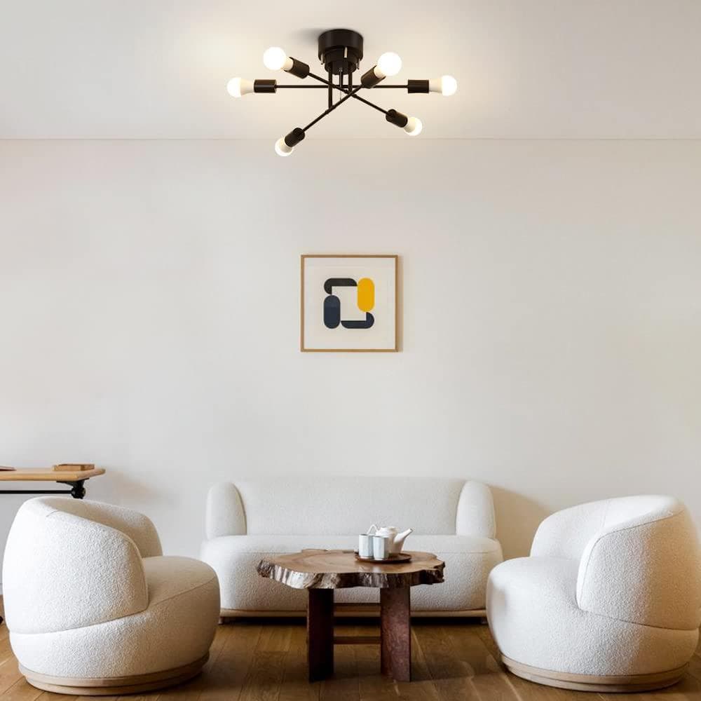 シンプルなデザイン 6灯 ペンダント シーリングライト