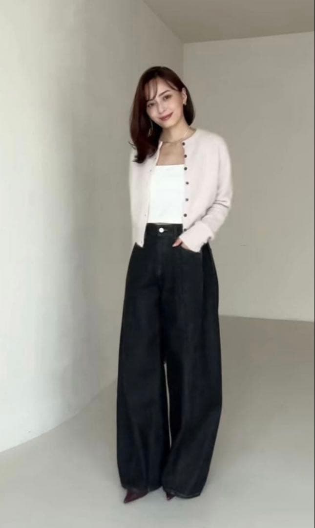 anuans サイドタックカジュアルワイドデニム※限定値下げ中※