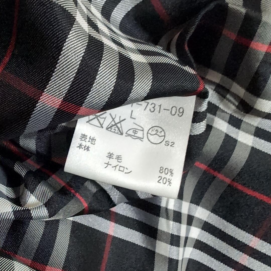 dz29 BURBERRY ウール ジャケット 黒 ノバチェック メンズM相当