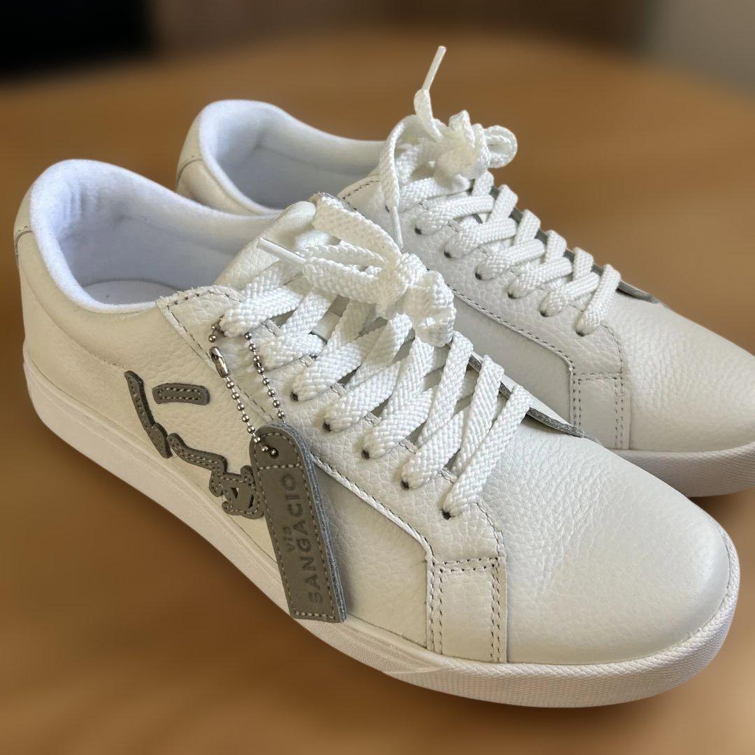 SANGACIO ホワイトスニーカー 25cm