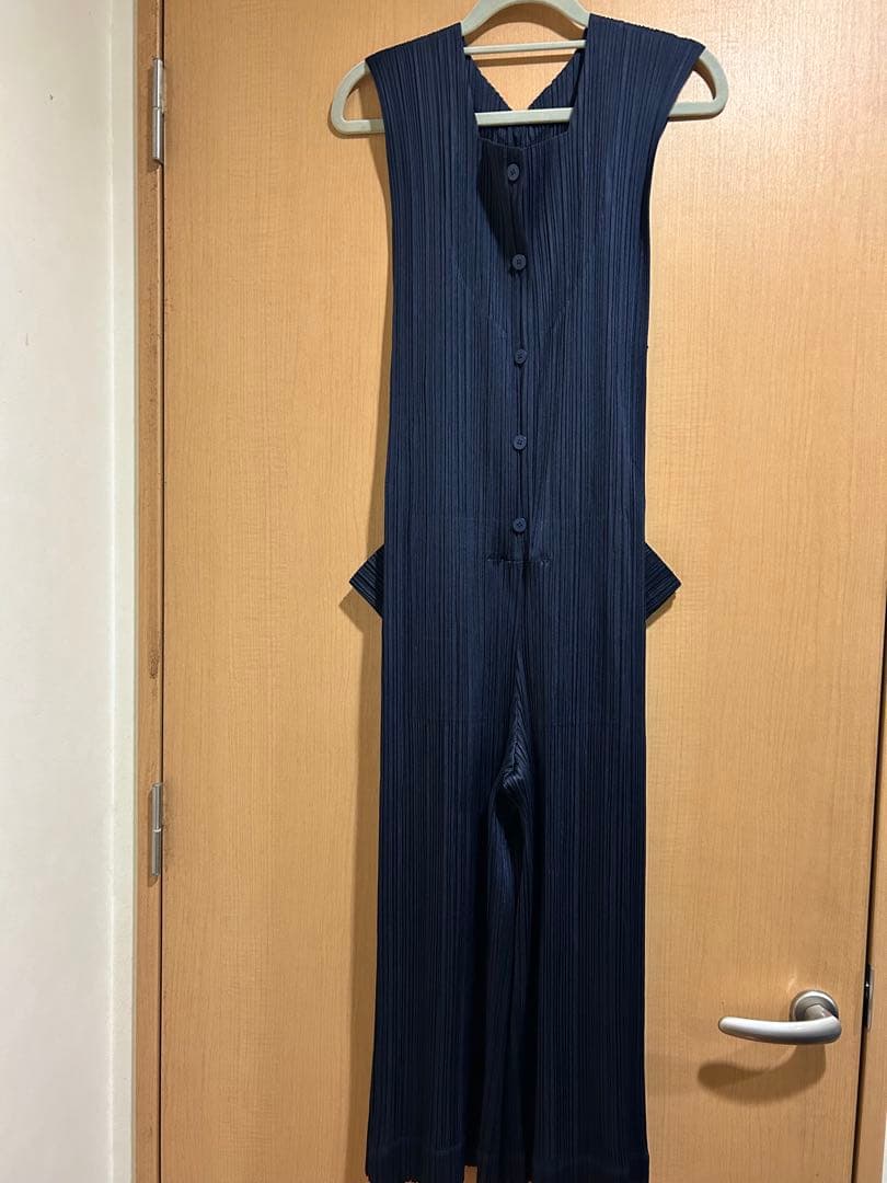 ⭐️プリーツプリーズネイビーつなぎ極美品⭐️