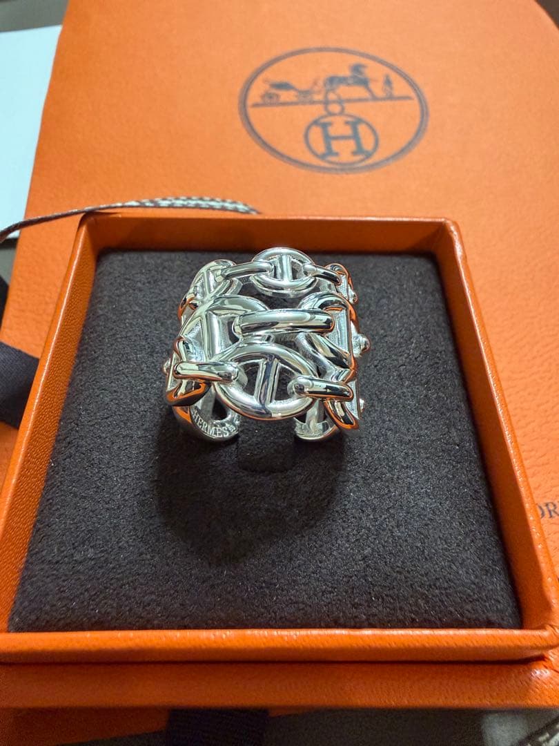 新品未使用エルメスシェーヌダンクルアンシェネ GMリング53