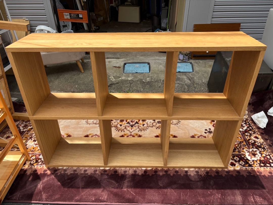 無印良品 スタッキングシェルフセット 3段×2列　オーク材